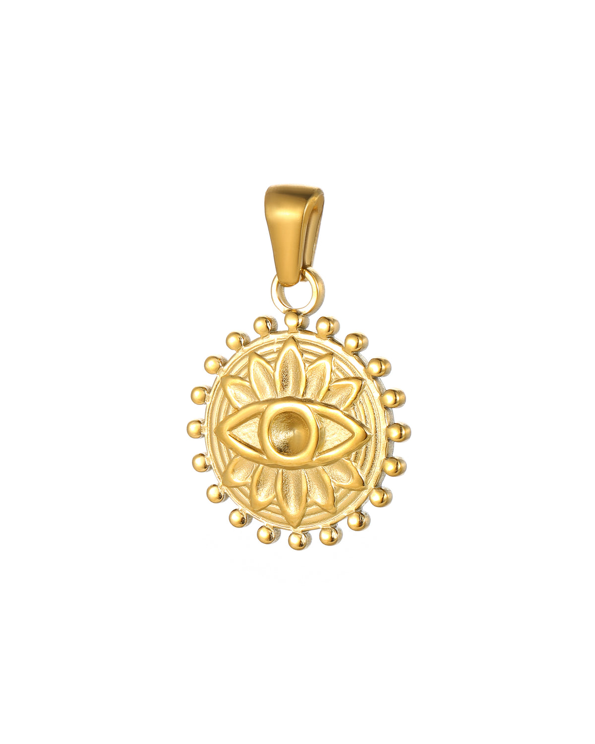 Ancient Evil Eye Solar Pendant