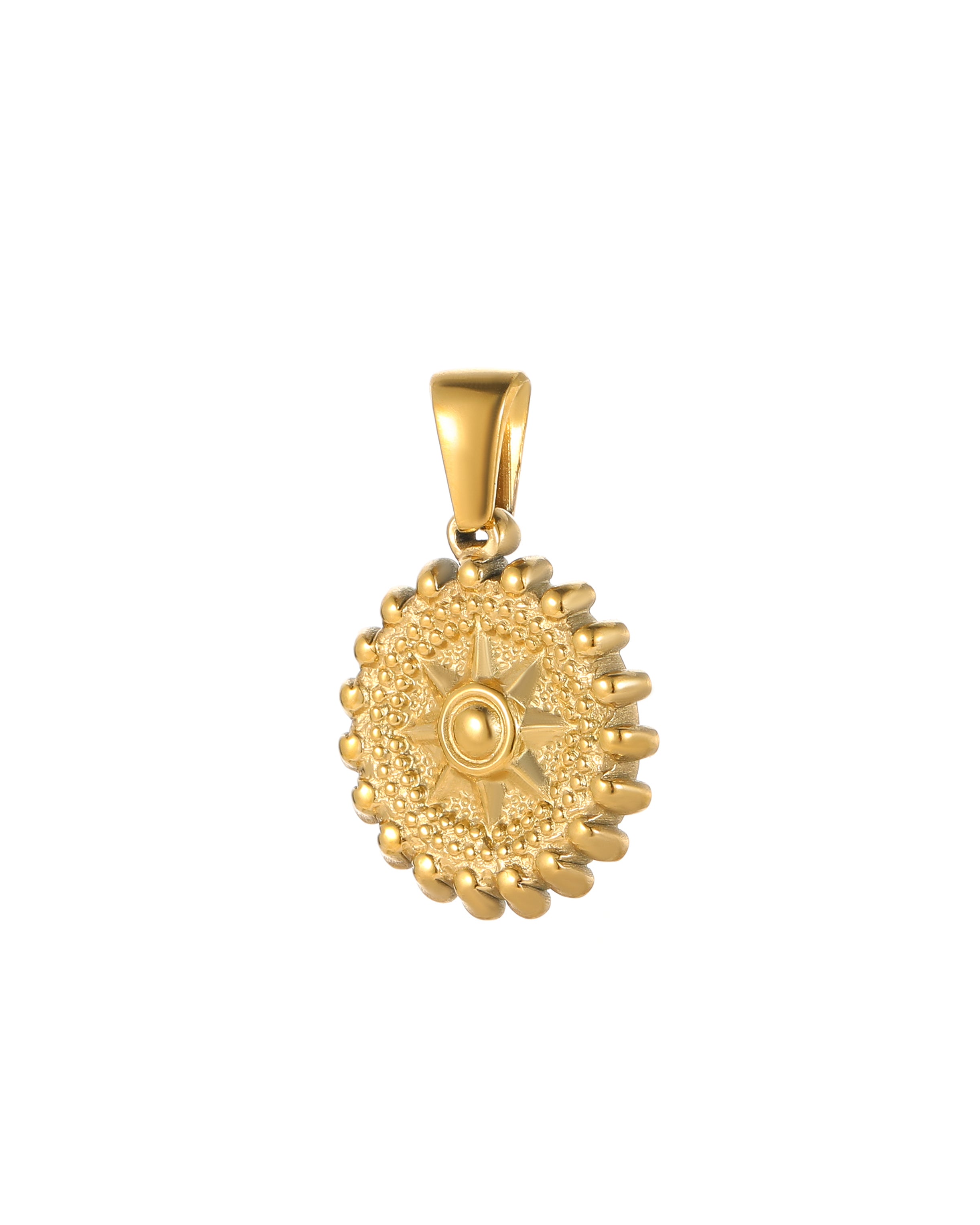 Organic Hammered Sunburst Pendant