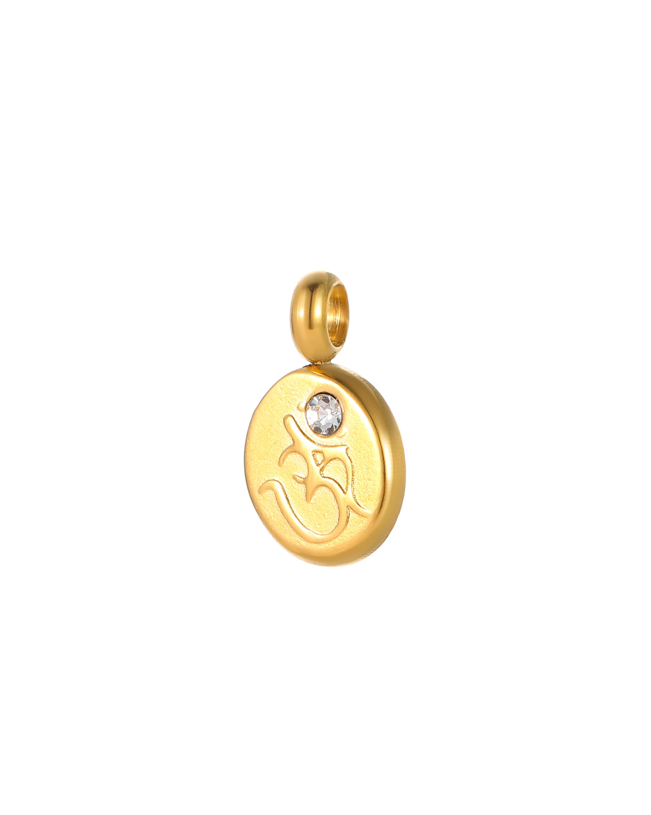 "Om" Sacred Symbol & Zircon Amulet