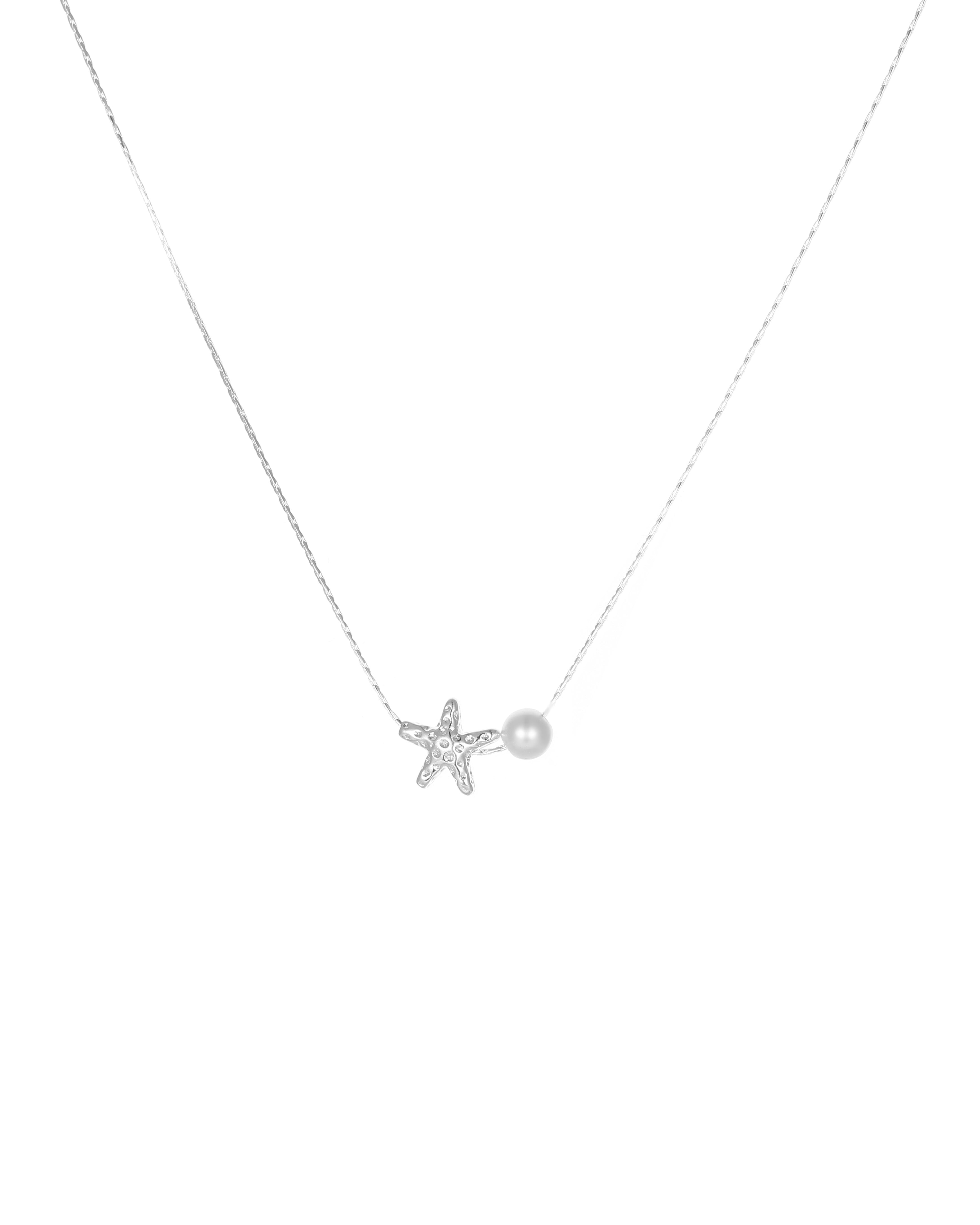 Silver Starfish & Pearl Necklace