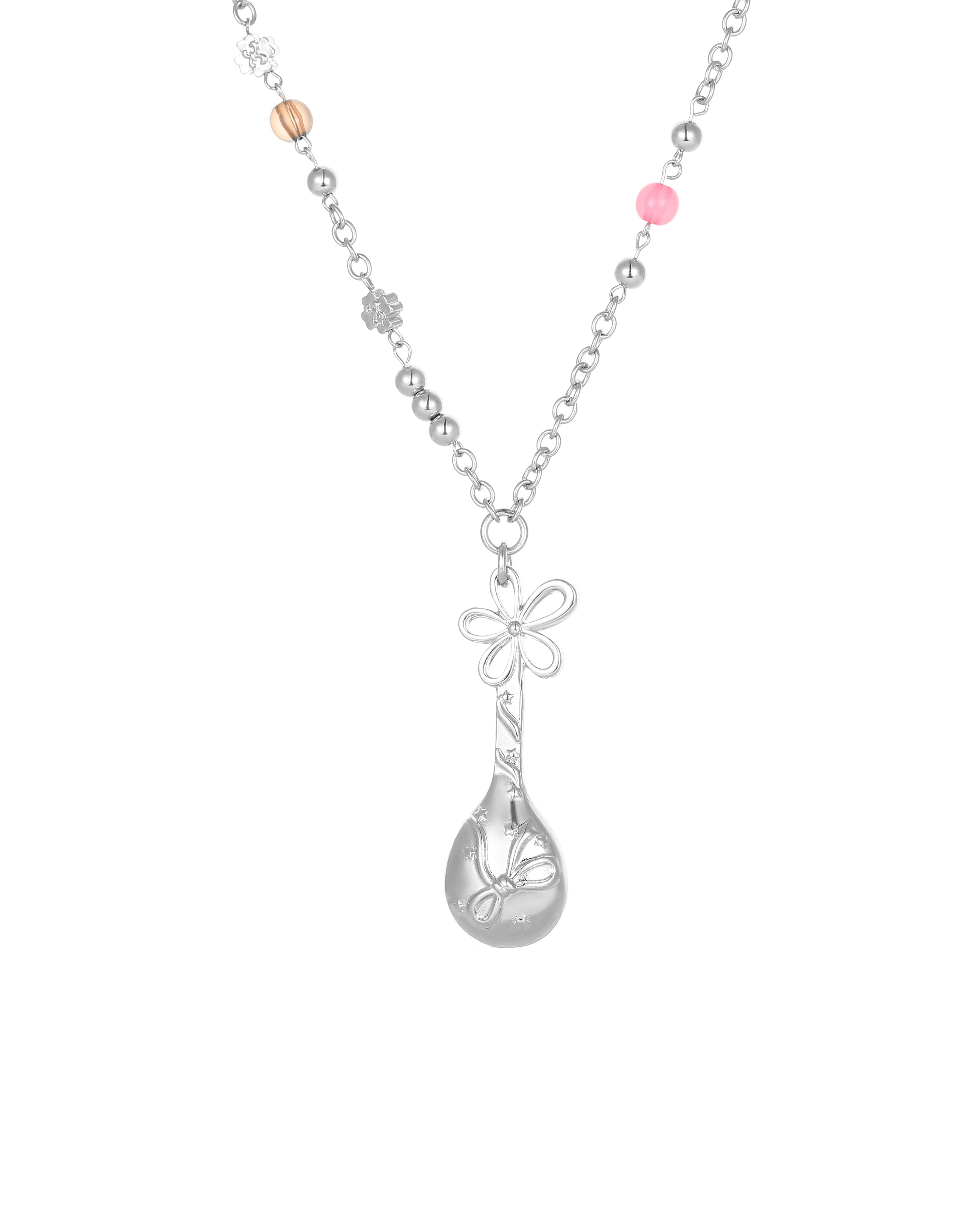 Teaspoon Beaded Chain Necklace
