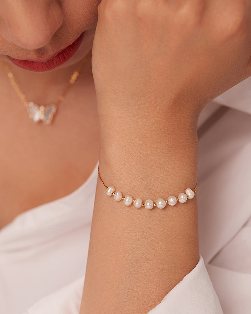 Baroque Muse Pearl Bracelet