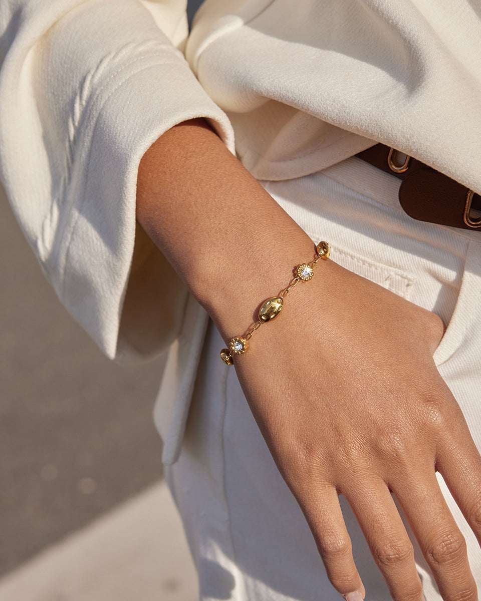 Zircon Flowers Bracelet