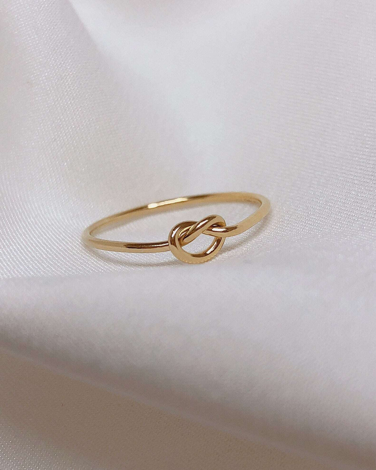Minimalist Heart Knot Ring
