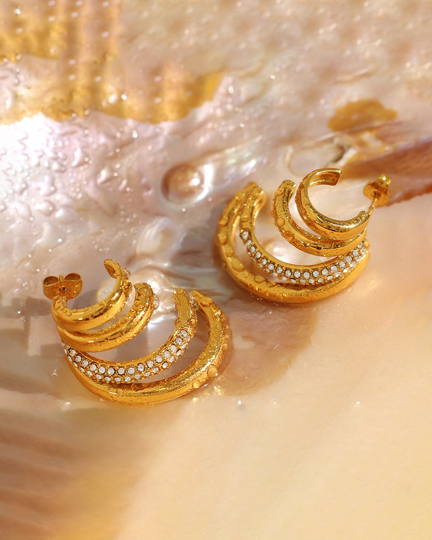 Diamond Multi-Layer Chic Earrings