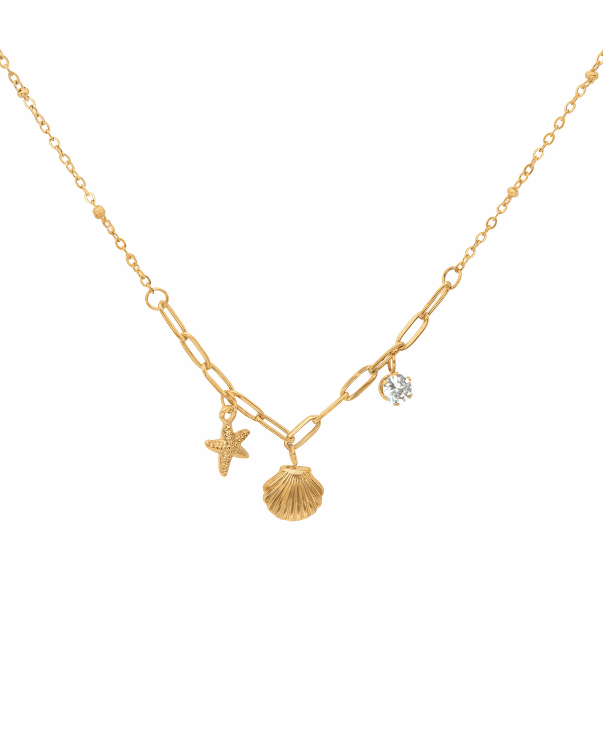 Seashell & Starfish Necklace