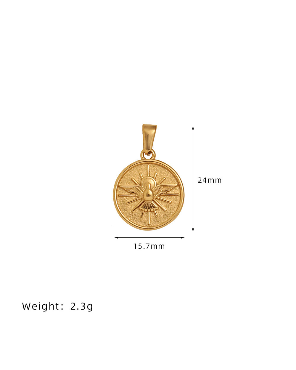 Divine Dove Medallion Charm