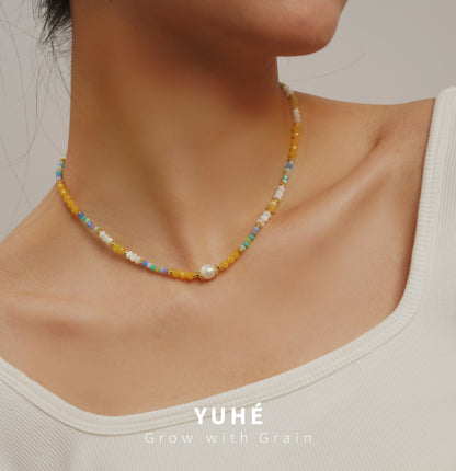 Sweet Colorful Beaded Necklace