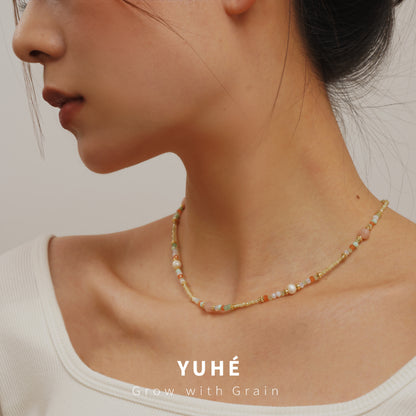Holiday Style Colorful Pearl Necklace