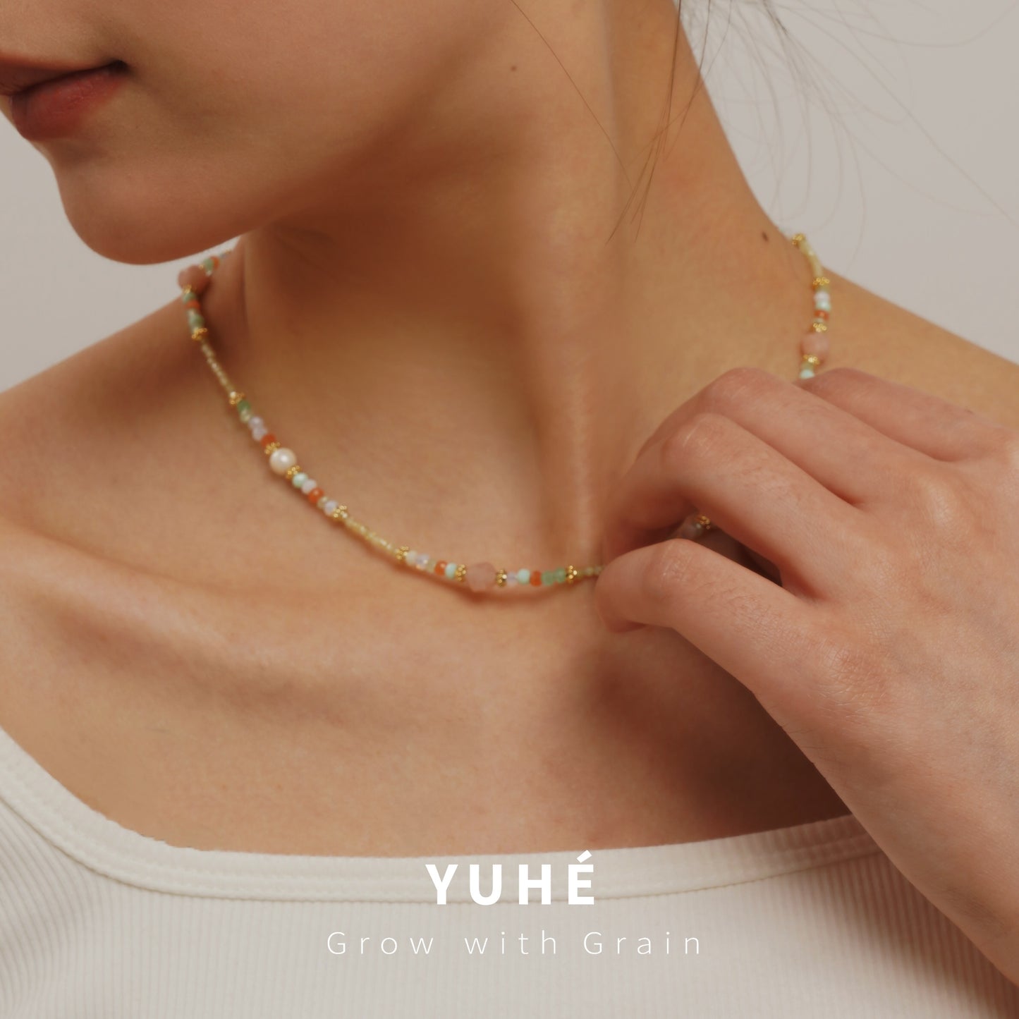 Holiday Style Colorful Pearl Necklace