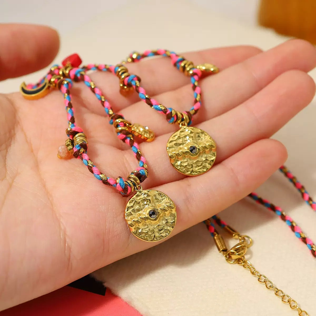 French Vintage Boho Pendant Choker Necklace