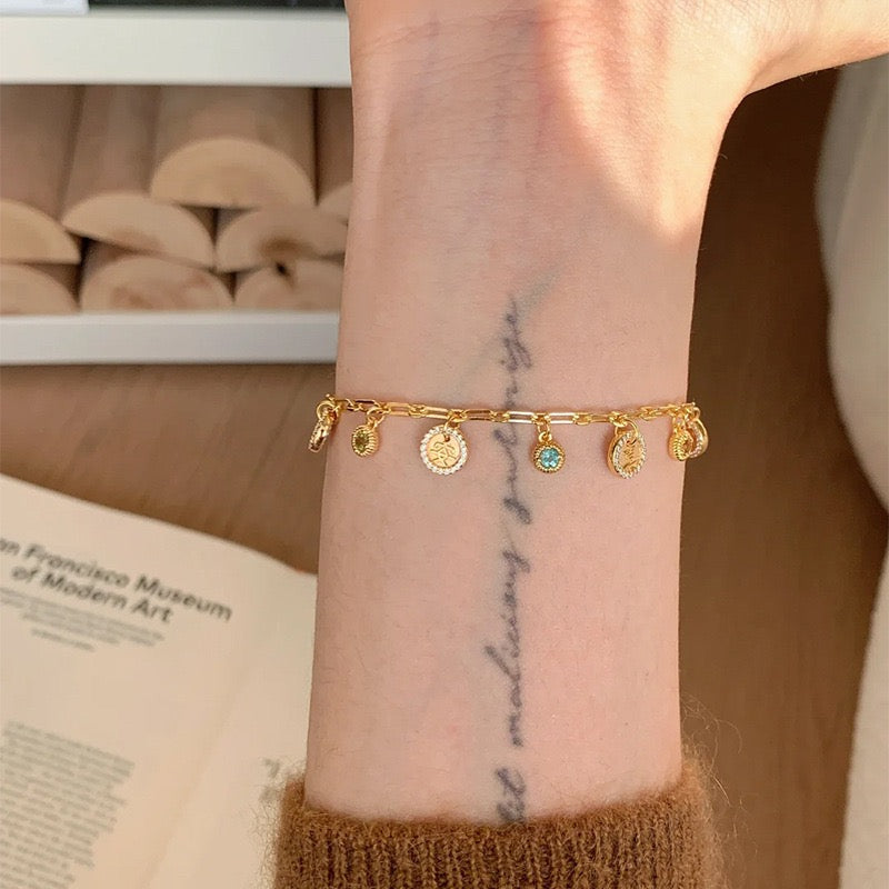 Vintage Design Tourmaline Star Bracelet Temperament Niche Fashion Bracelet Gift For Wife