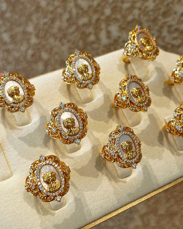 Baroque Goddess Open Ring
