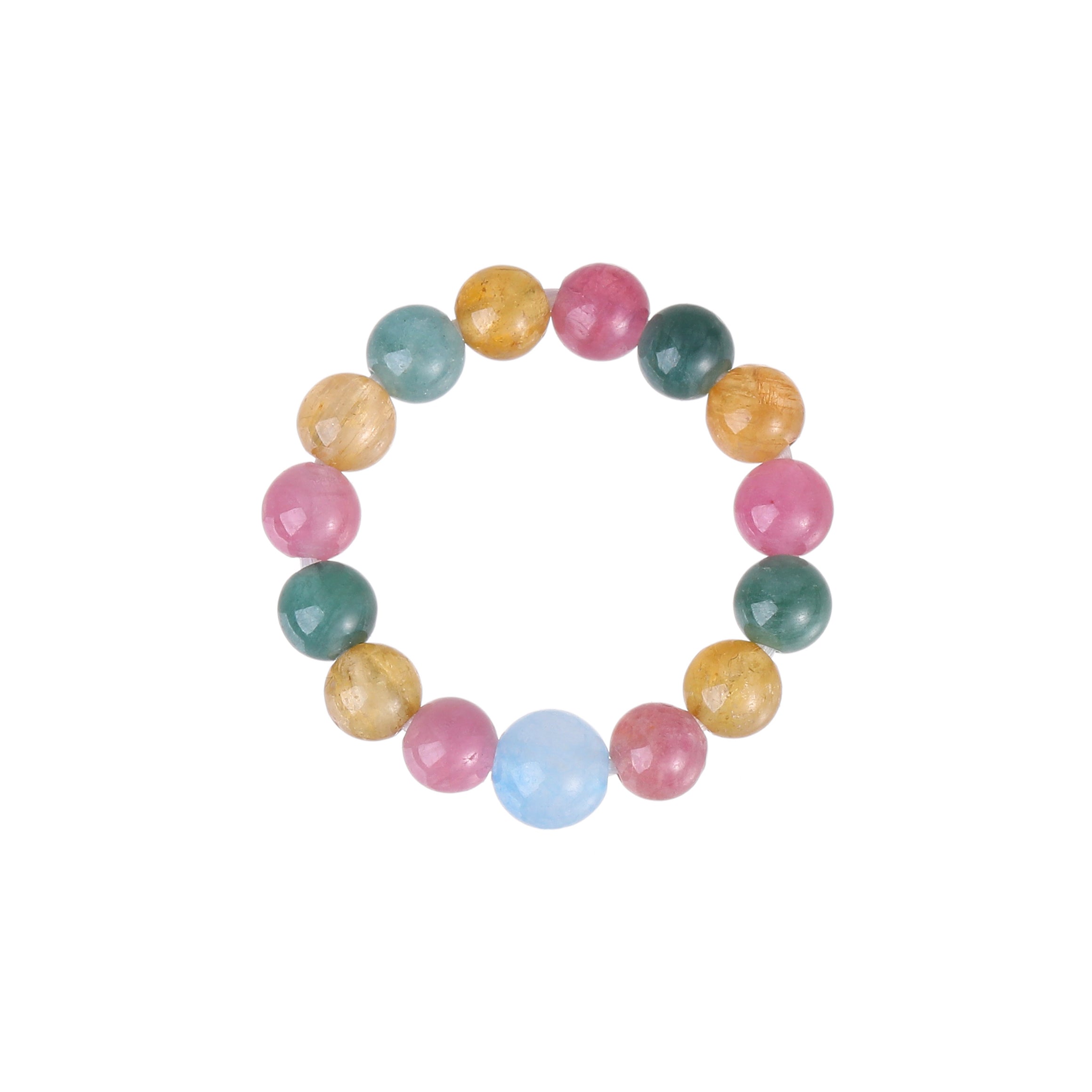 Multi-Gemstone Tourmaline Beaded Ring