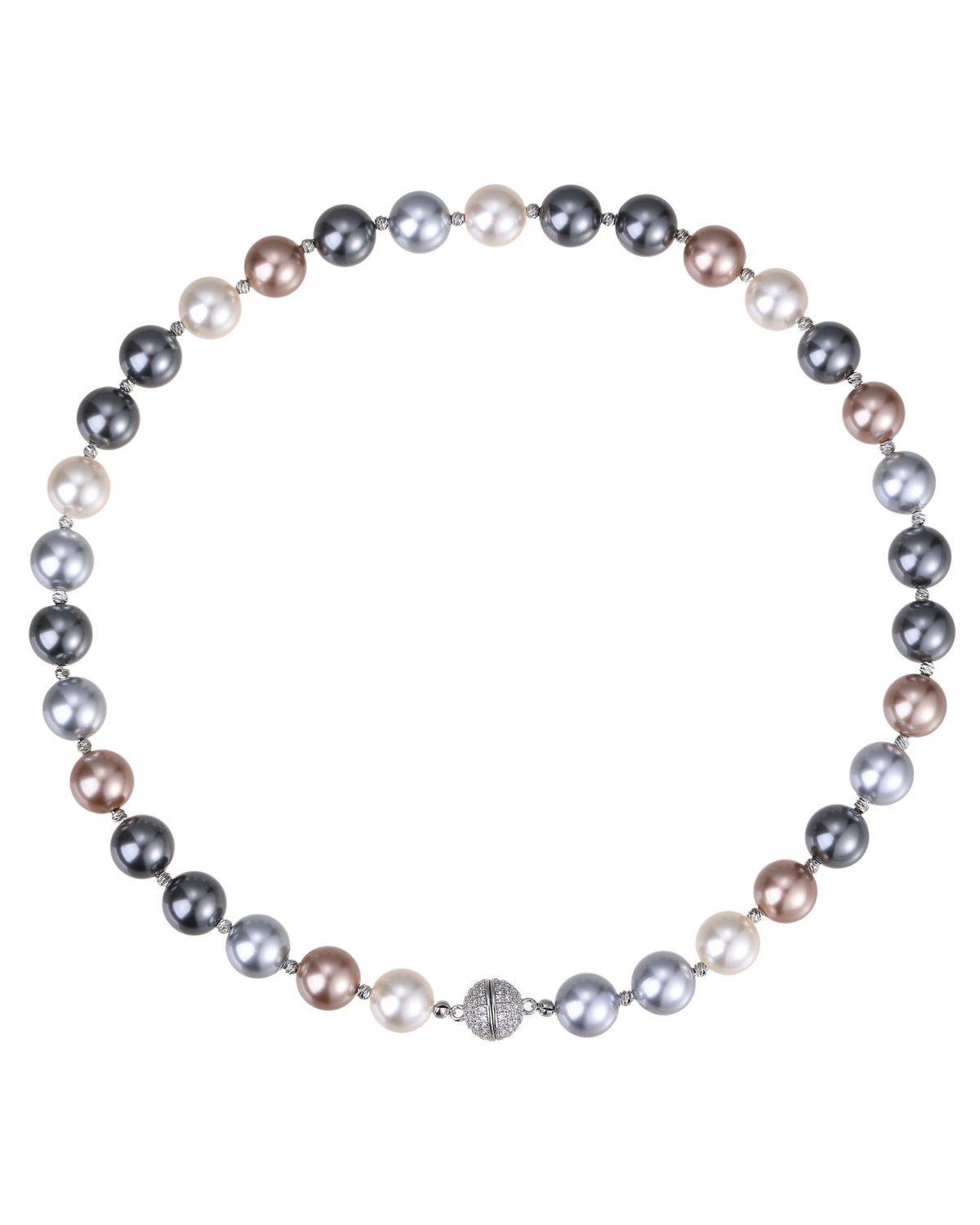 Magnetic Clasp Freshwater Pearl Collarbone Necklace