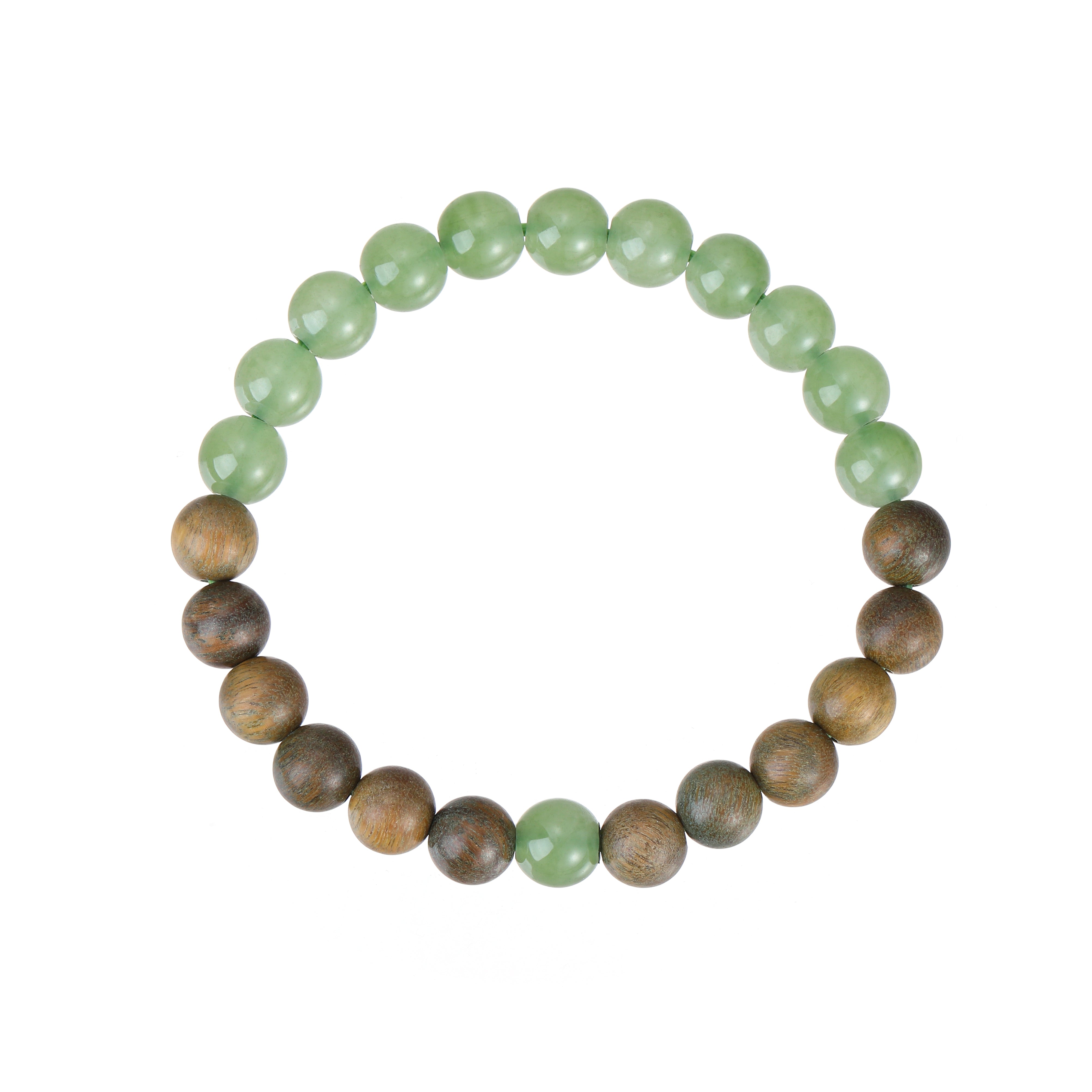 Jasper & Green Sandalwood Blessing Bracelet