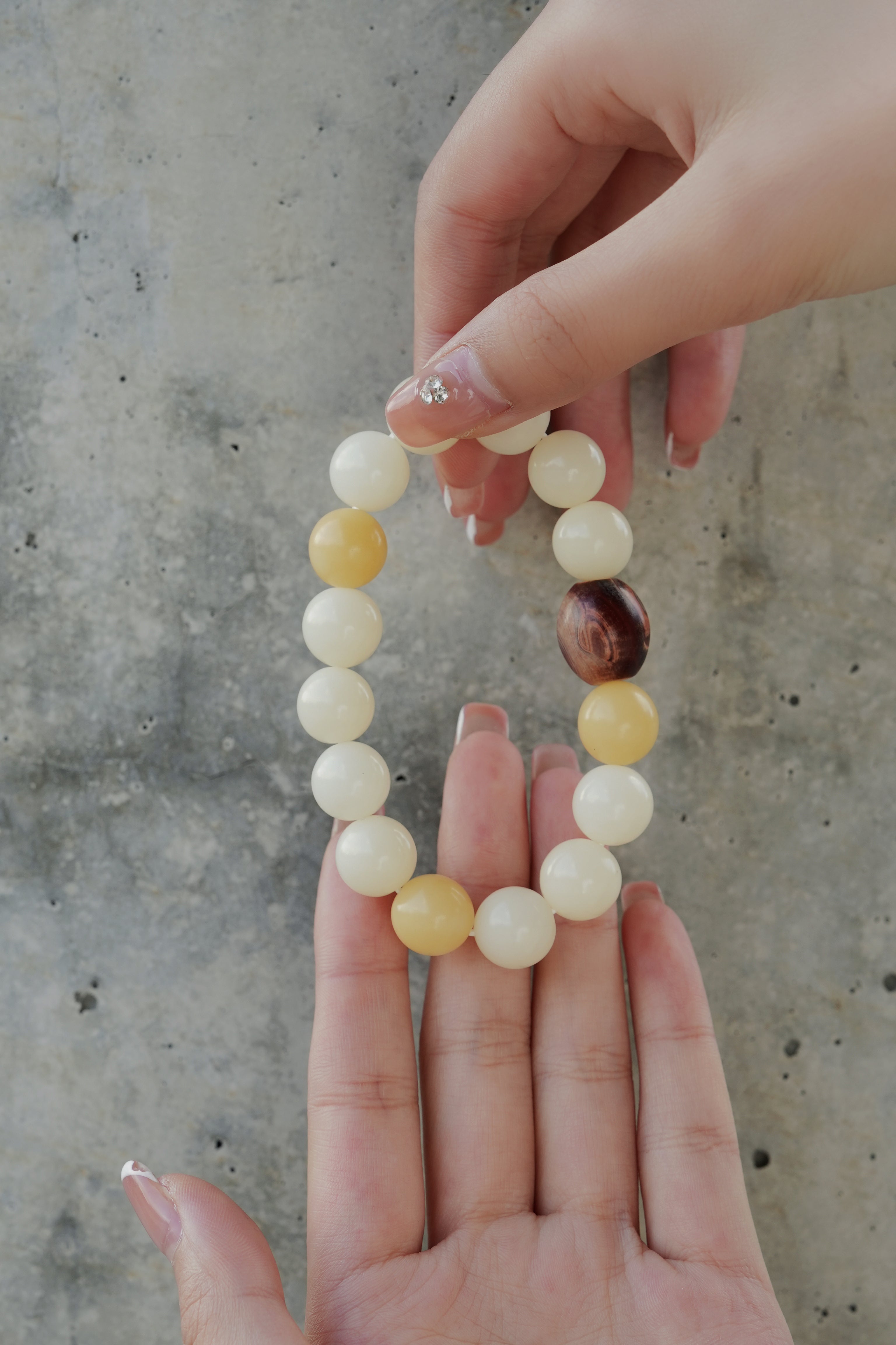 Natural Bodhi Seed & Dzi Bracelet
