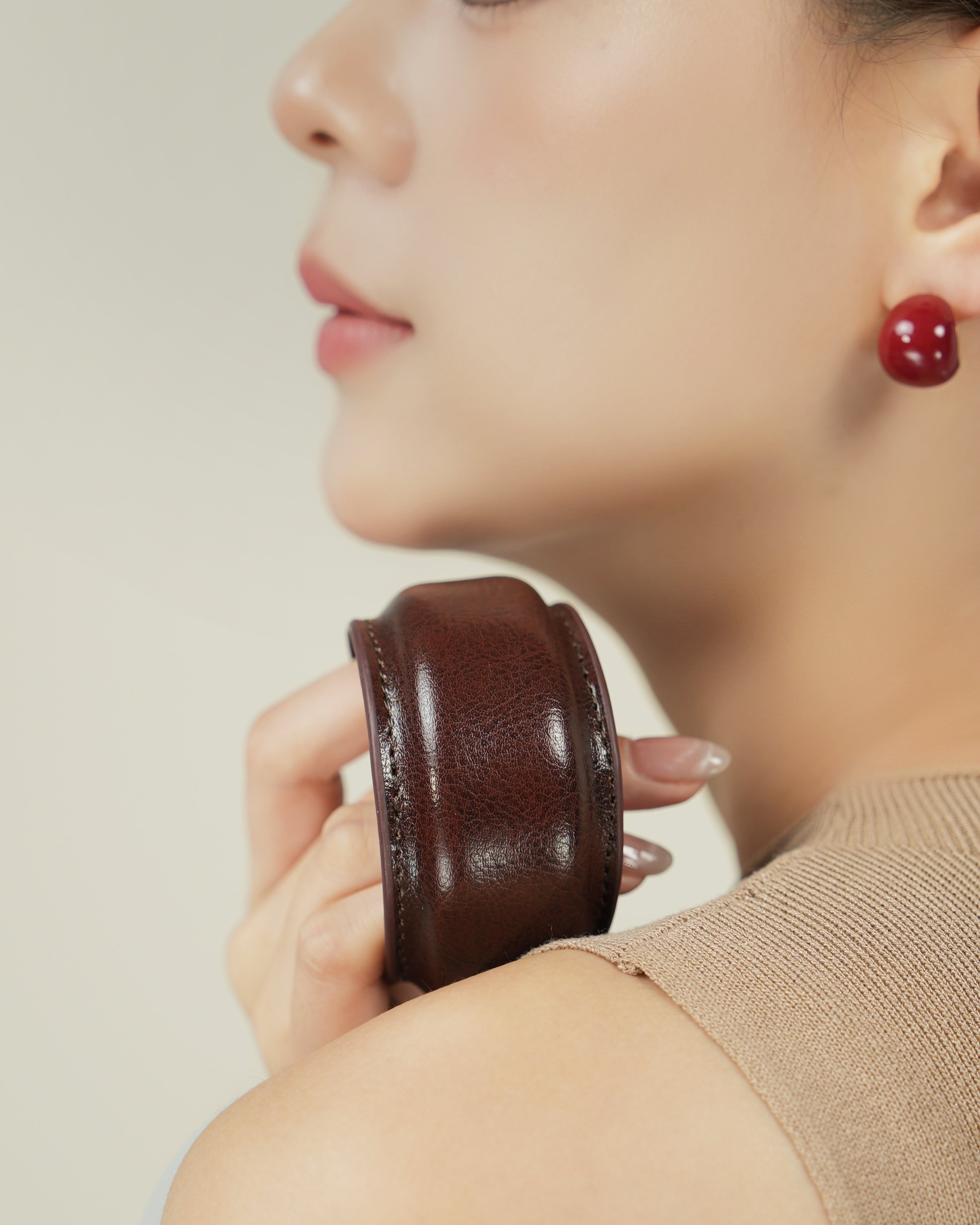 Vintage Leather Cuff Bracelet