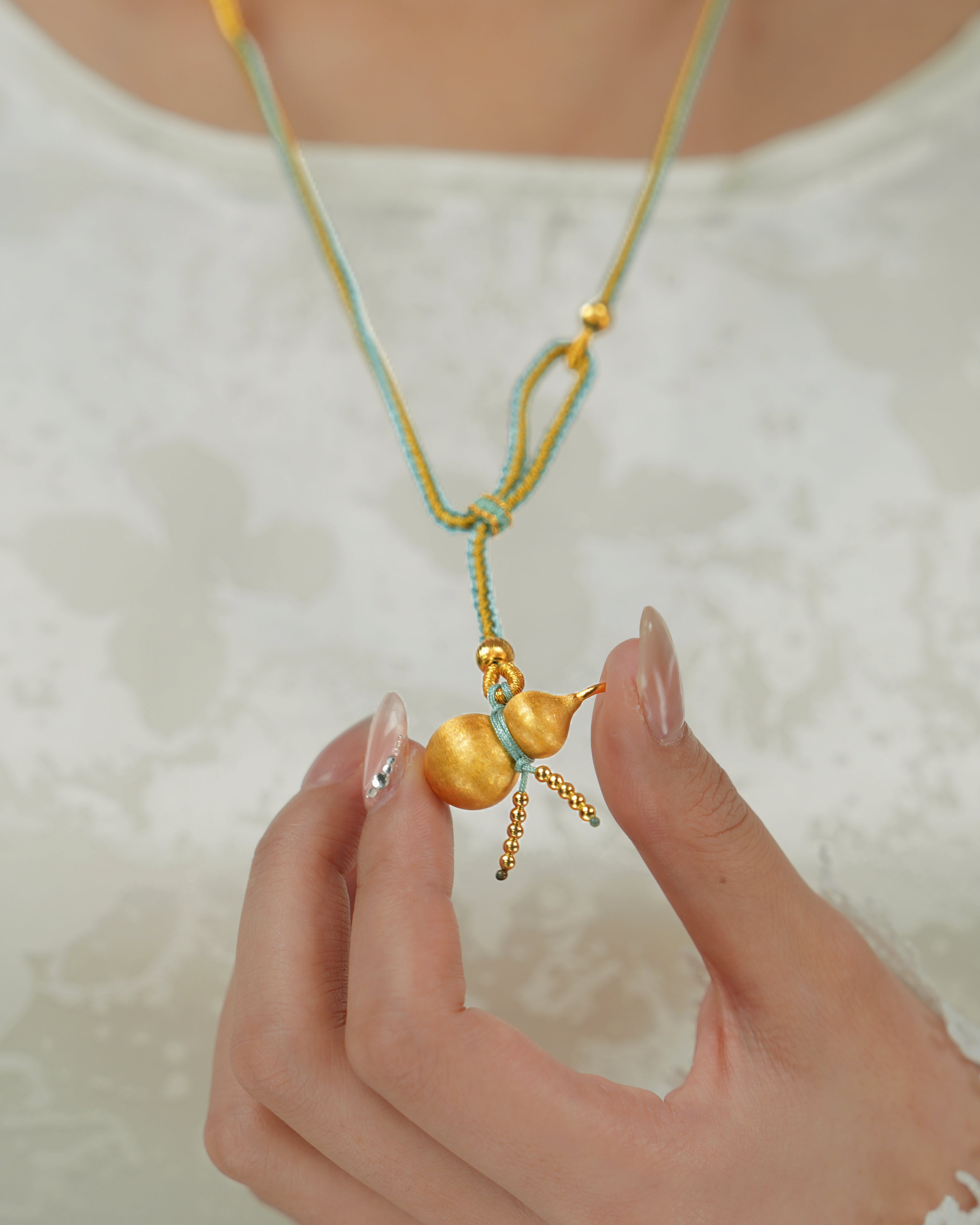 Gourd Prosperity Pendant Necklace