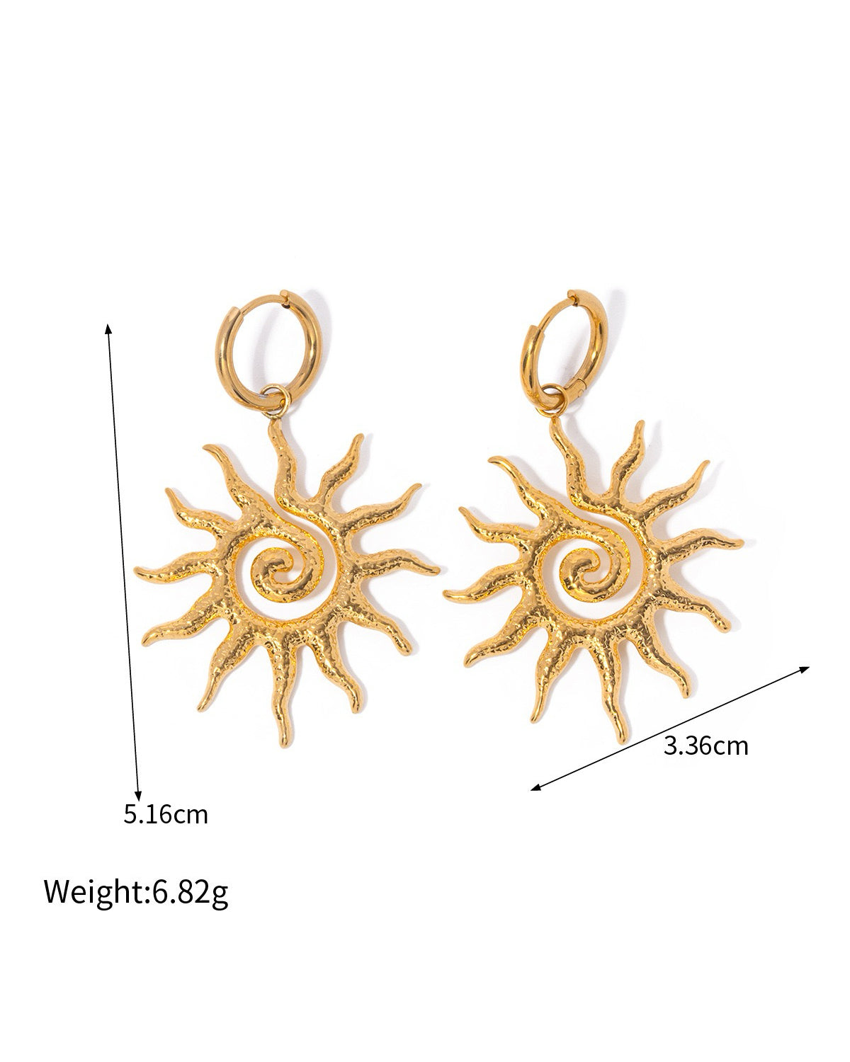 Sunflower Drop Earrings