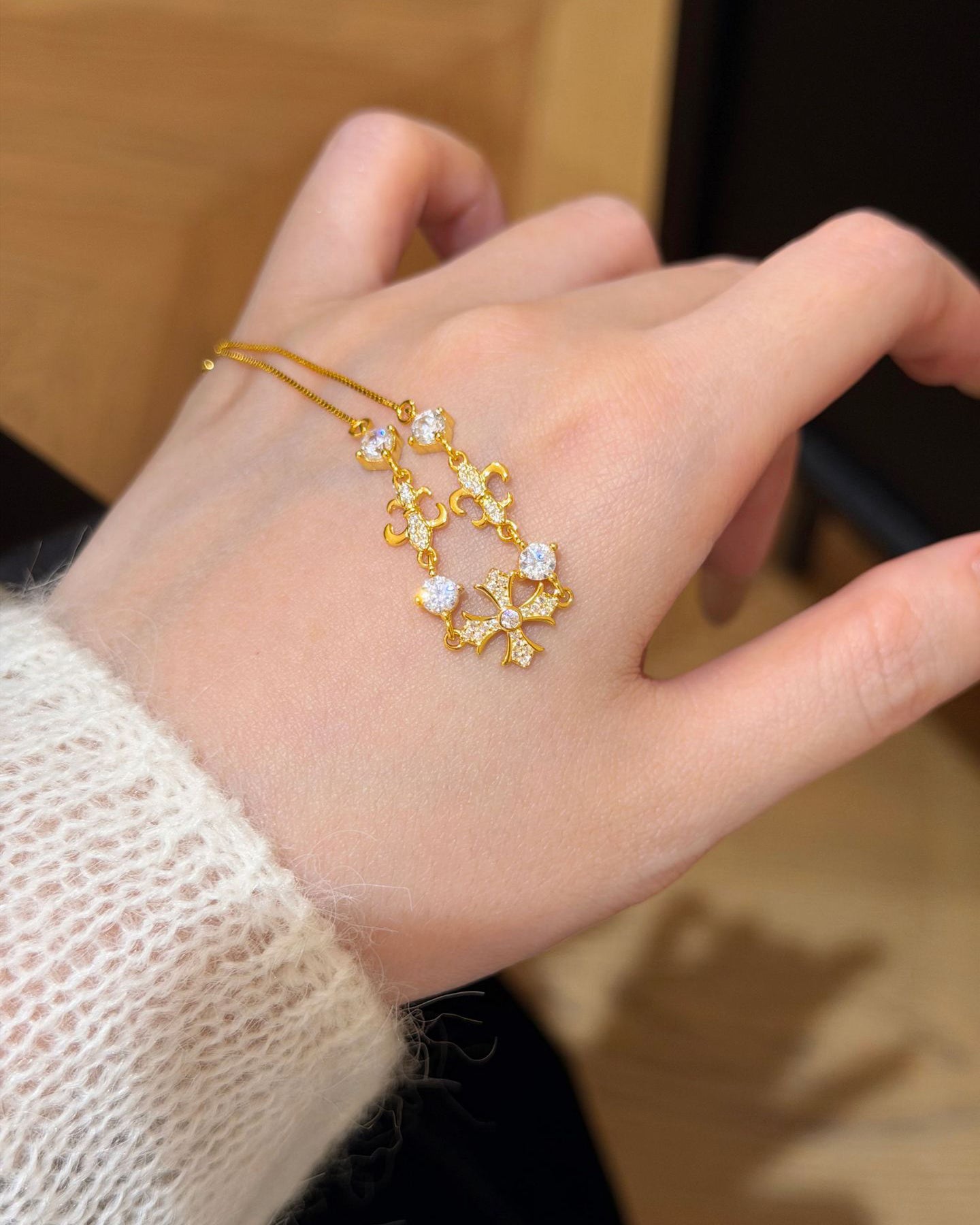 Cross Flower Bracelet