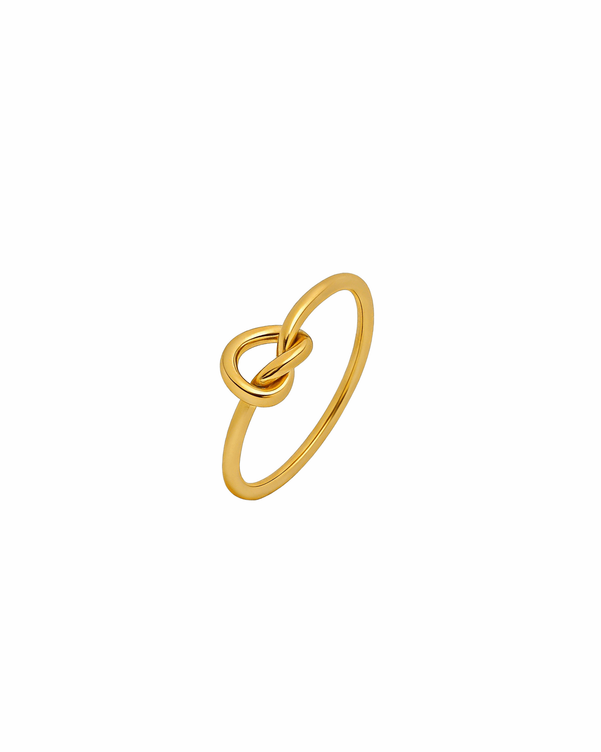 Minimalist Heart Knot Ring