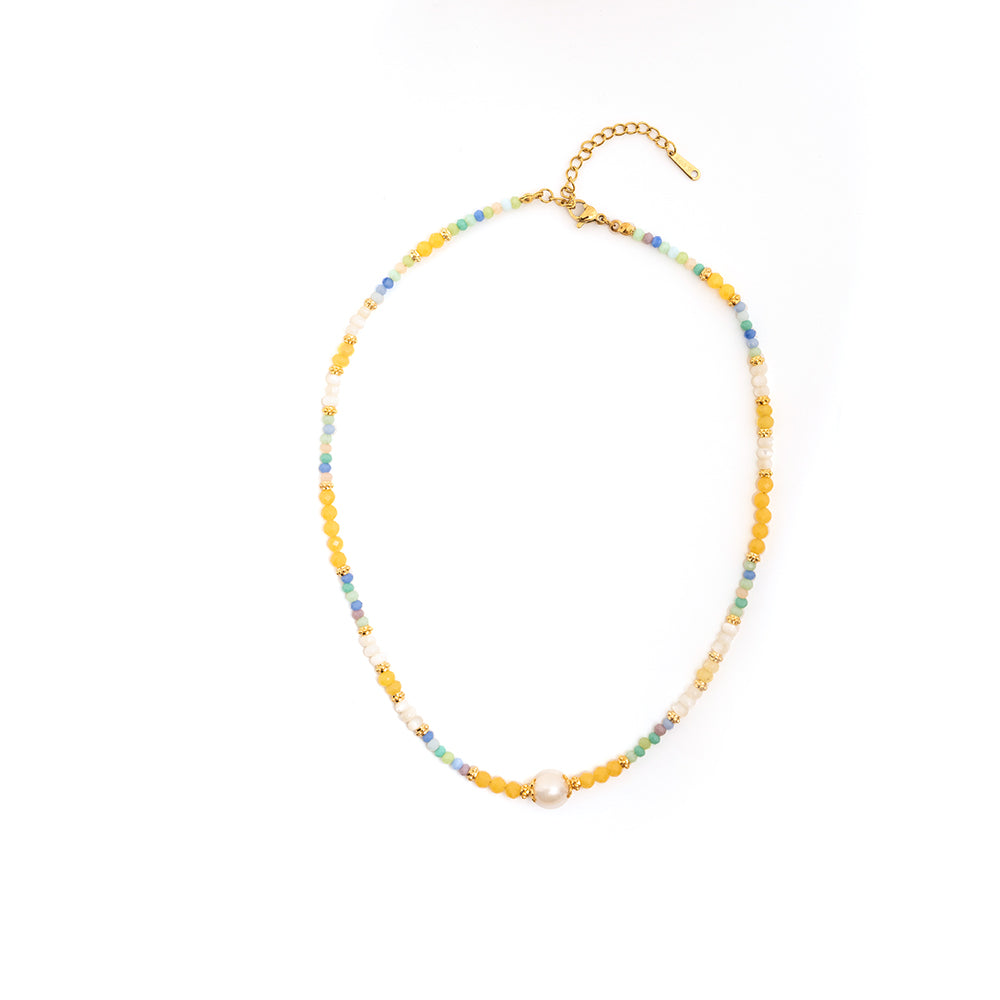 Sweet Colorful Beaded Necklace