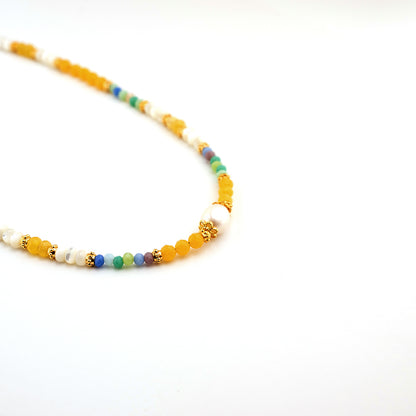 Sweet Colorful Beaded Necklace