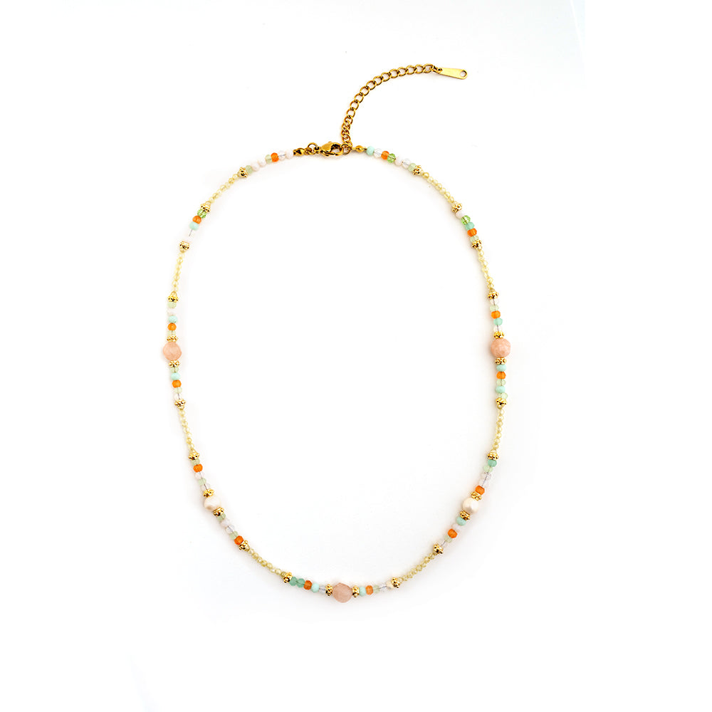 Holiday Style Colorful Pearl Necklace