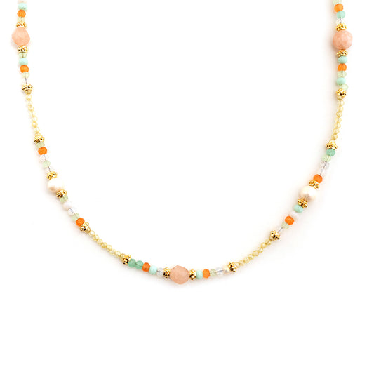 Holiday Style Colorful Pearl Necklace