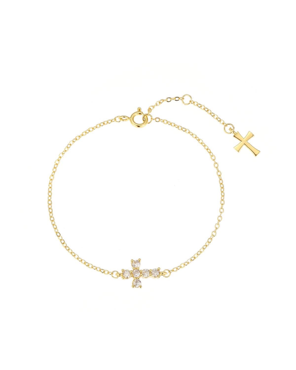 Cross Charm Chain Bracelet