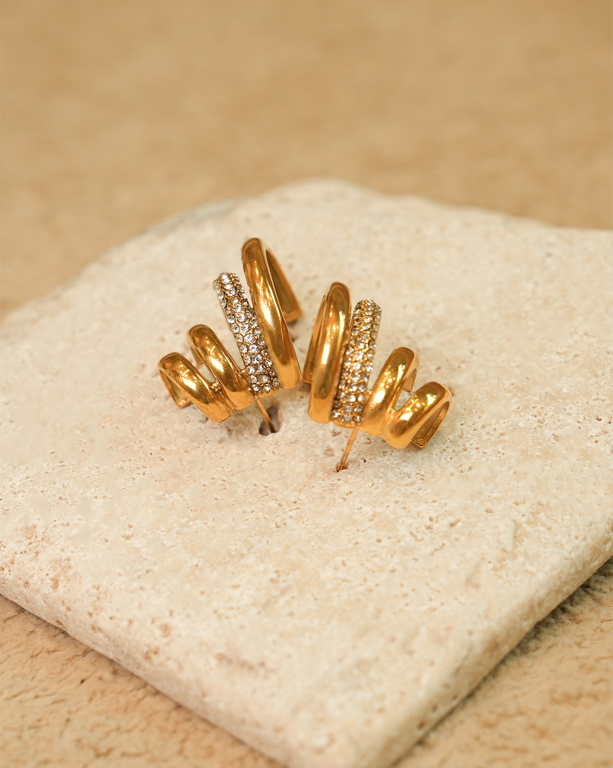 Diamond Multi-Layer Chic Earrings