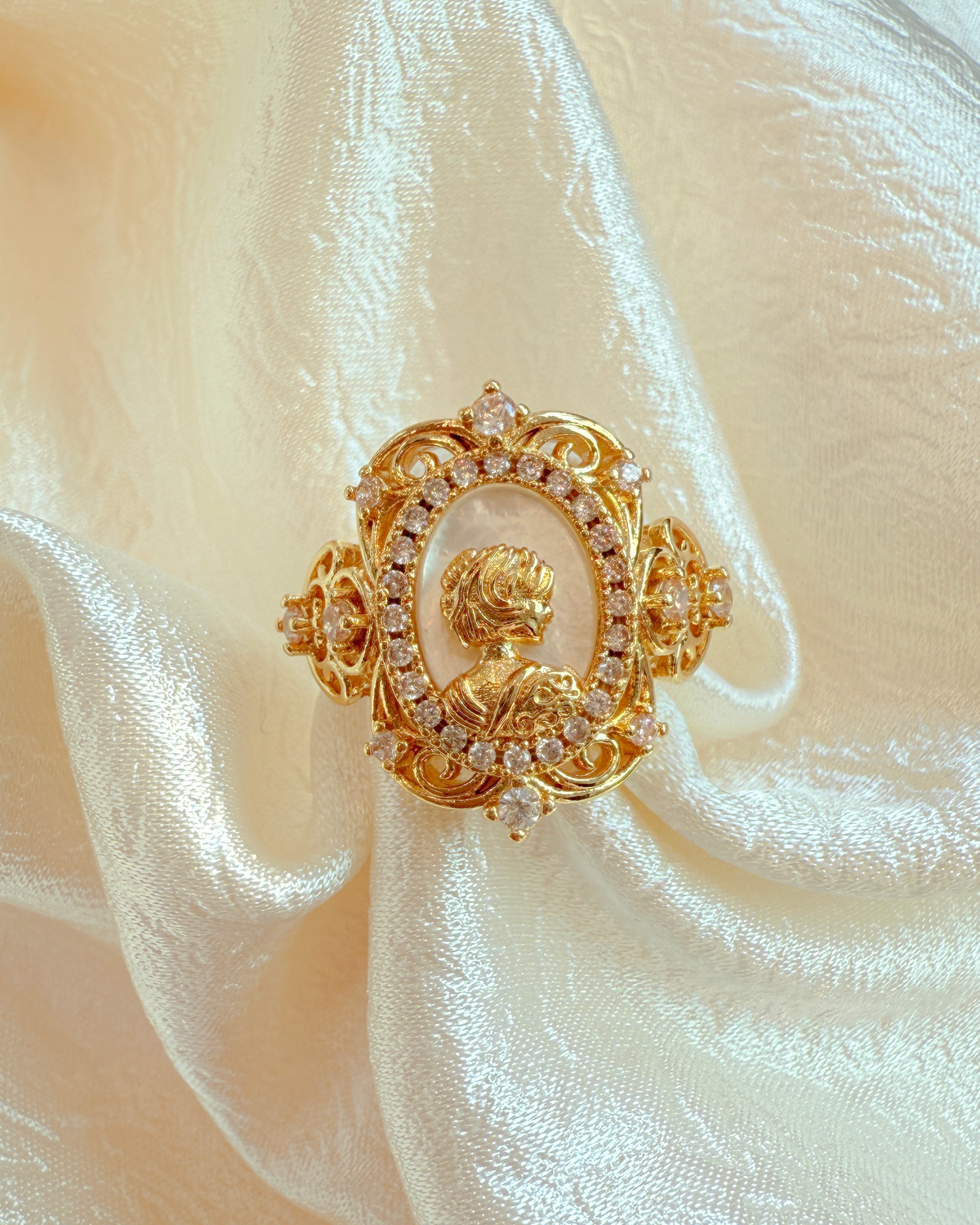 Baroque Goddess Open Ring