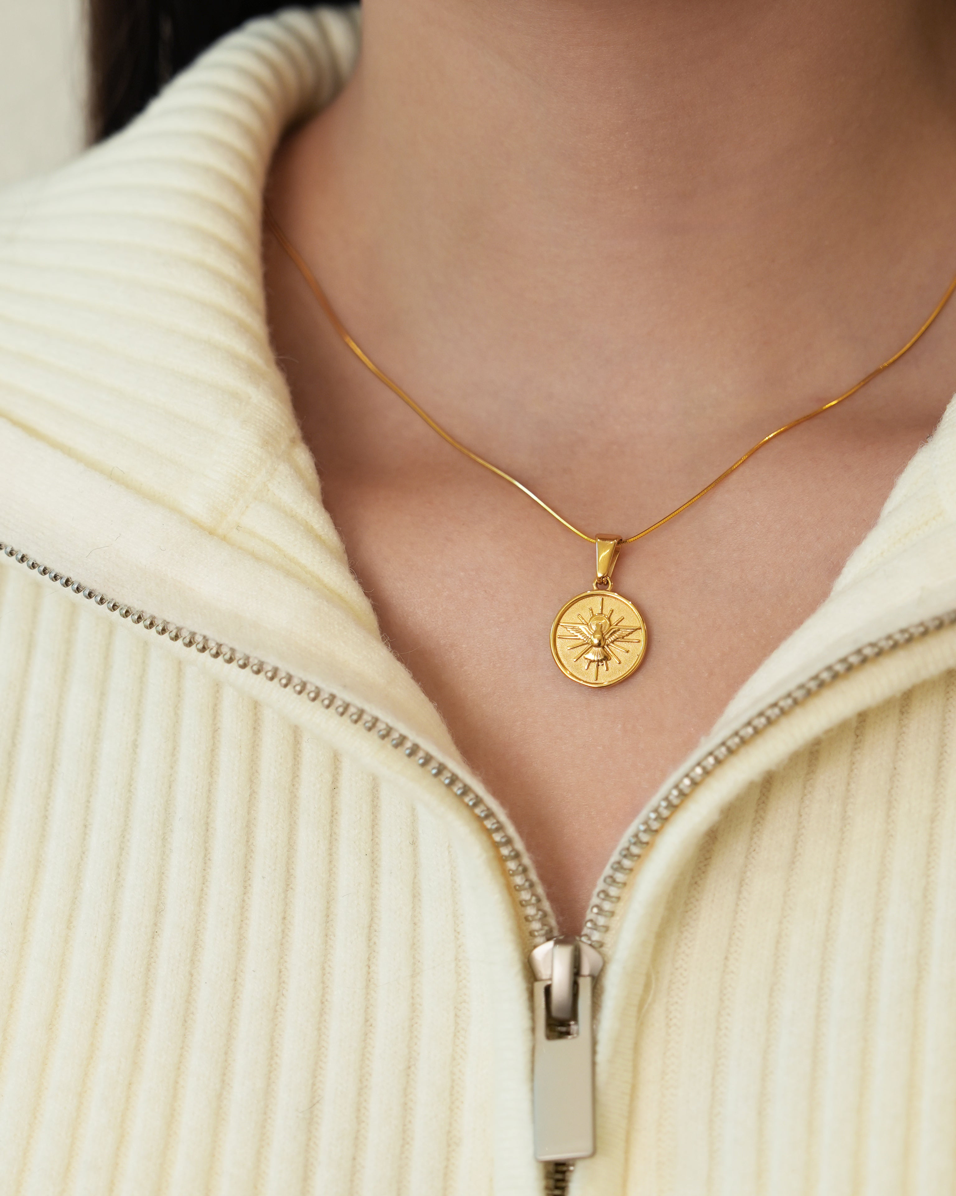 Divine Dove Medallion Charm