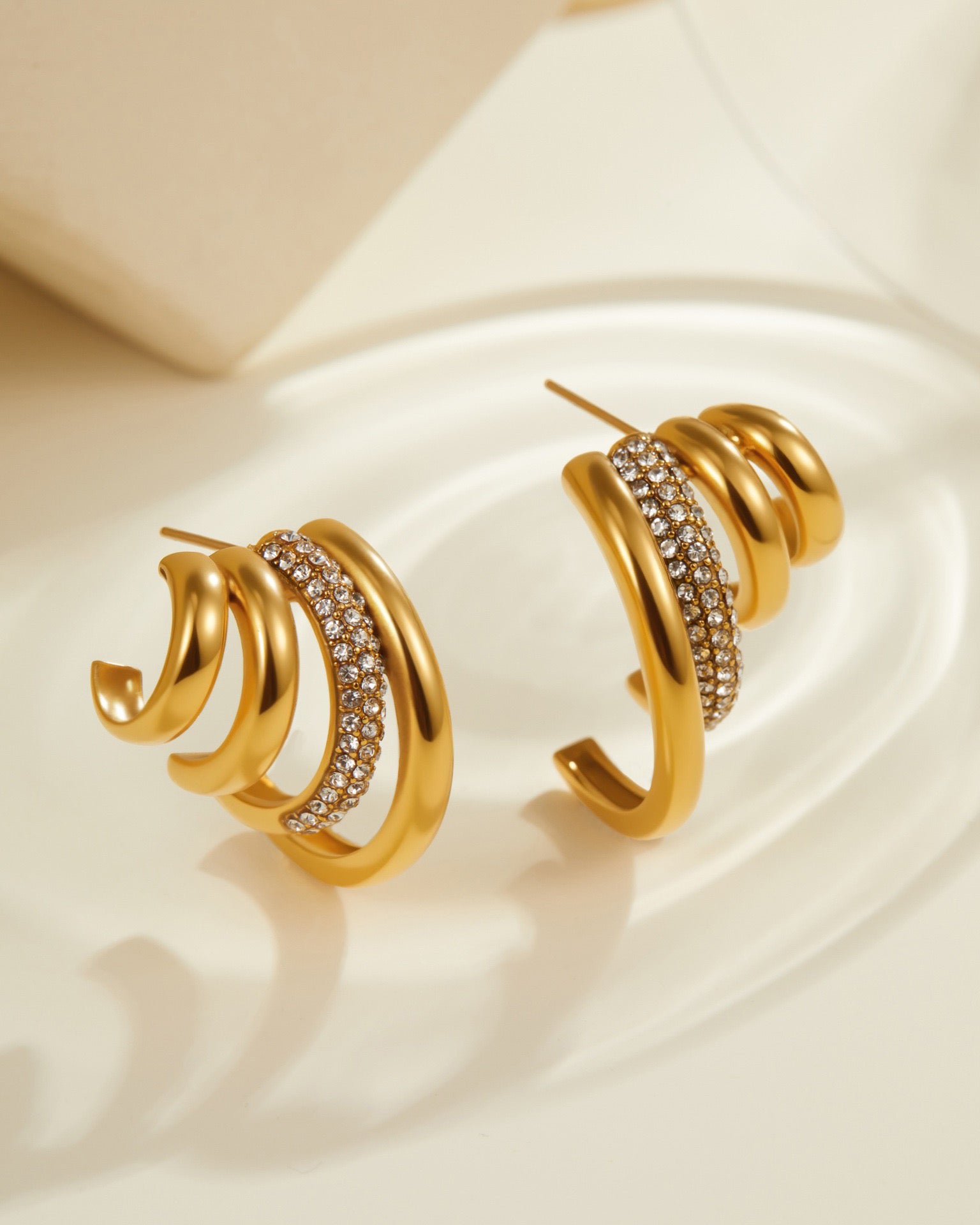 Diamond Multi-Layer Chic Earrings
