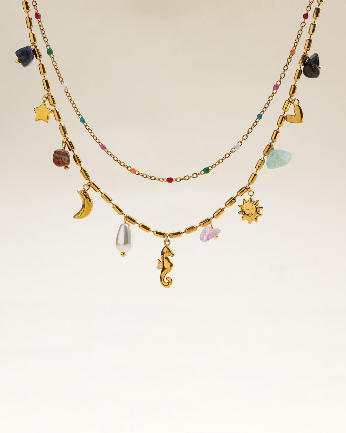 Seahorse Pearl Necklace