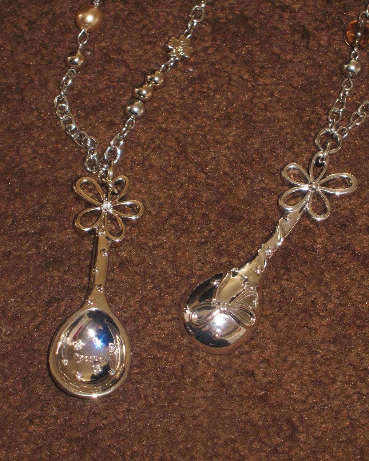 Teaspoon Beaded Chain Necklace