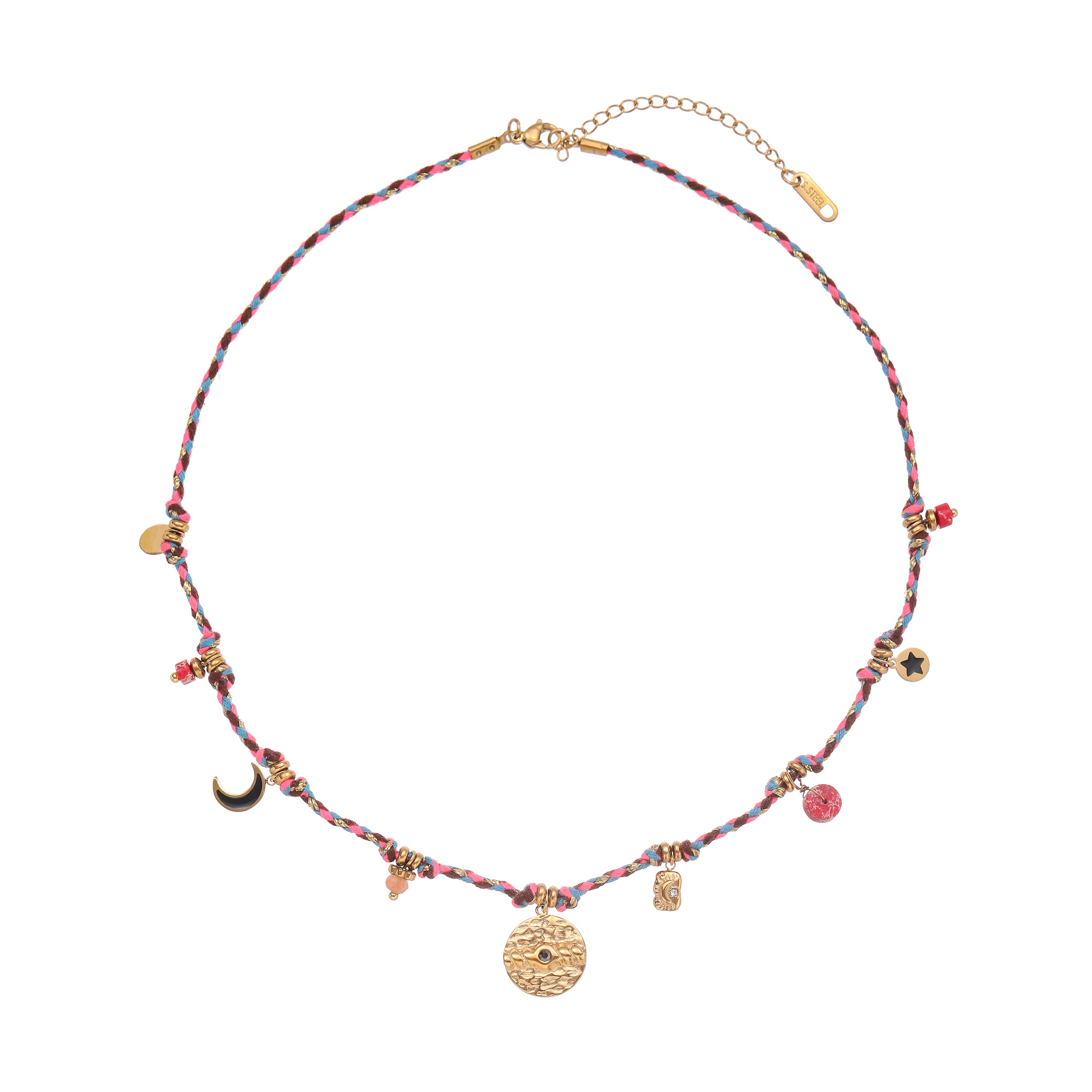 French Vintage Boho Pendant Choker Necklace