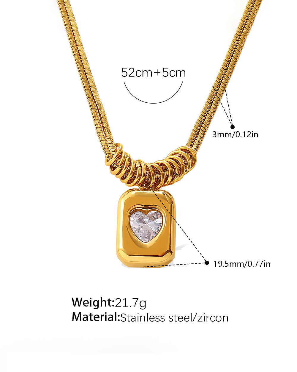 Gold Heart Necklace