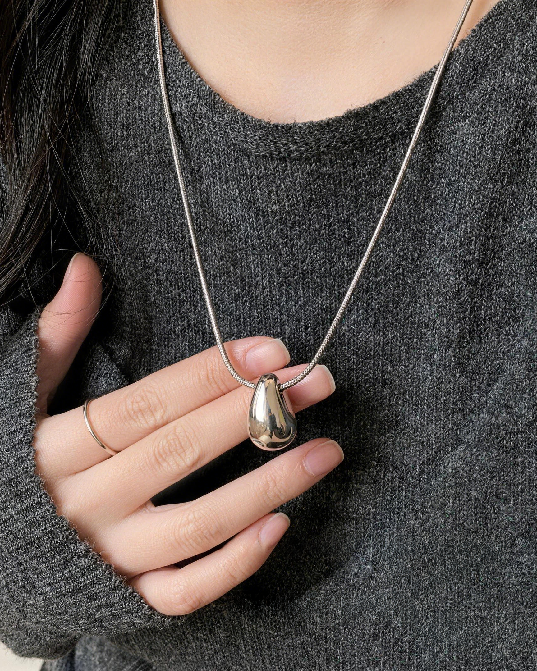 Minimalist Teardrop Long Necklace