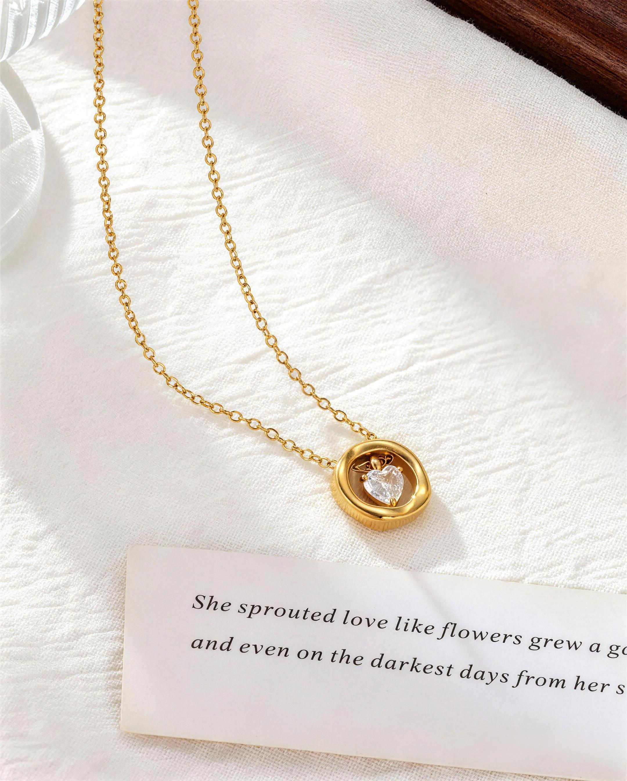 Floating Heart Necklace