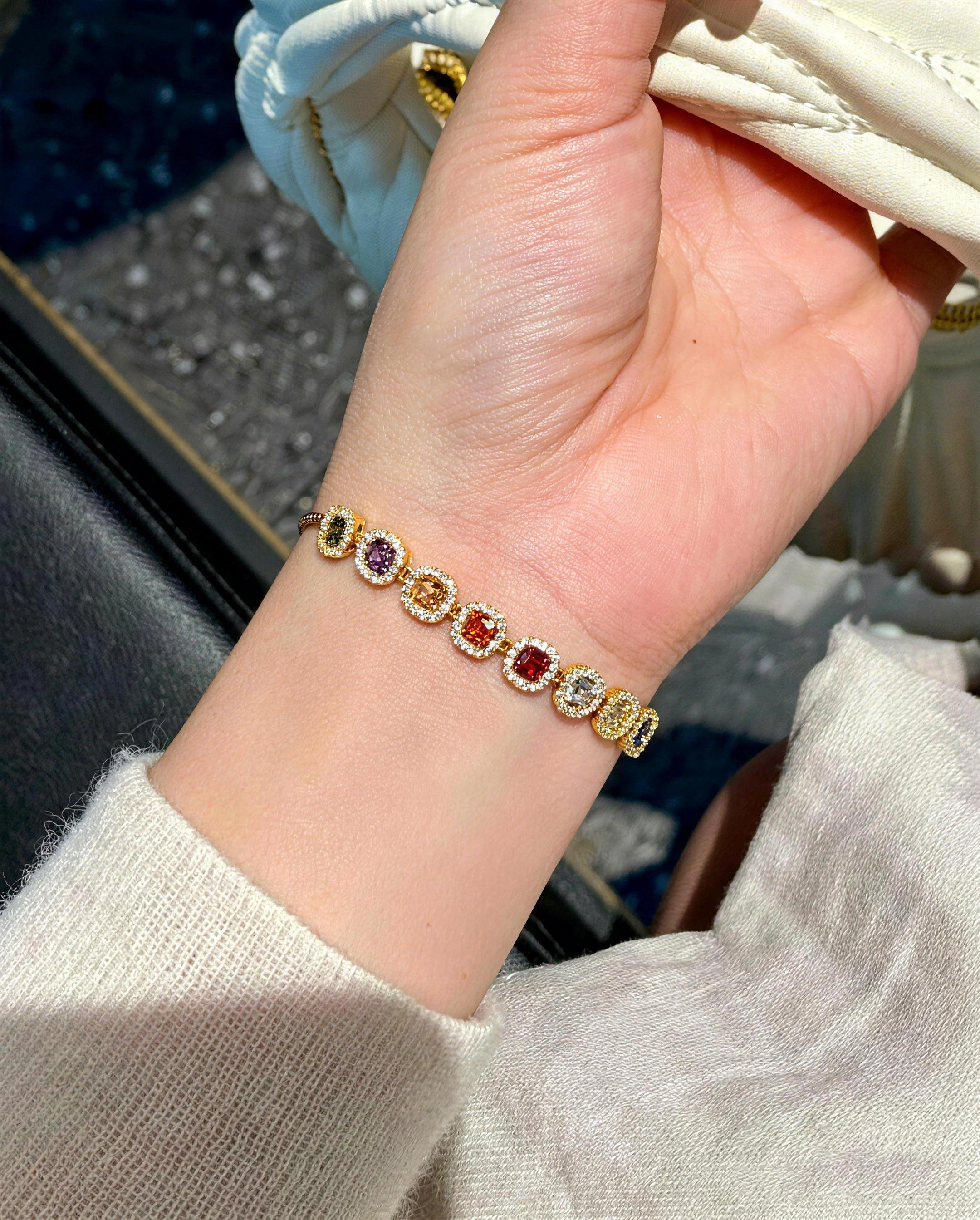 Kaleidoscope Halo Bracelet