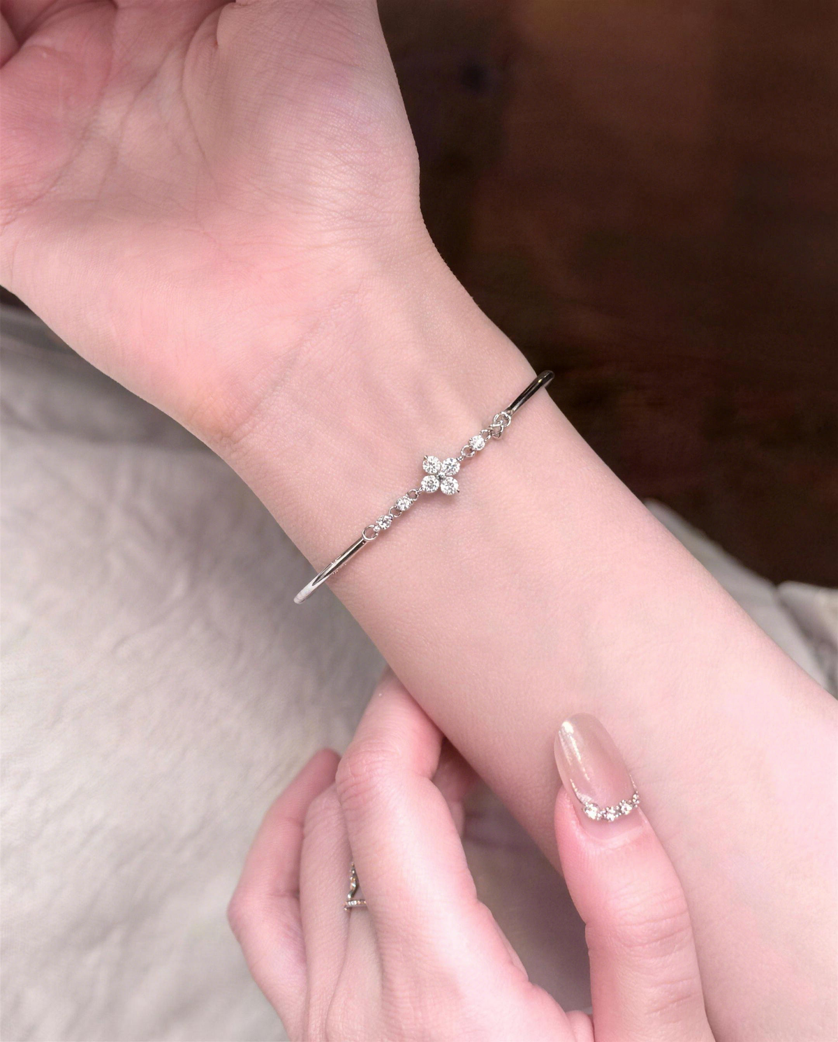 Floral Cluster Bangle
